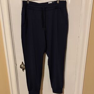 Tek Gear Dark Blue Joggers with Zipper Detail, Size Large NWT